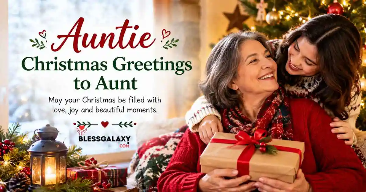 Auntie Christmas Greetings To Aunt