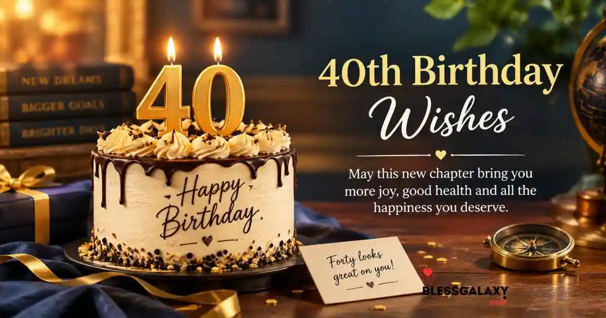 215+ 40th Birthday Wishes That Are Sweet and Meaningful! 2026