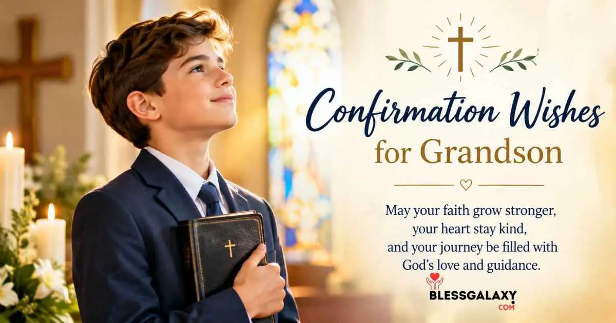 185+ Confirmation Wishes for Grandson, Faith, Love & Blessings 