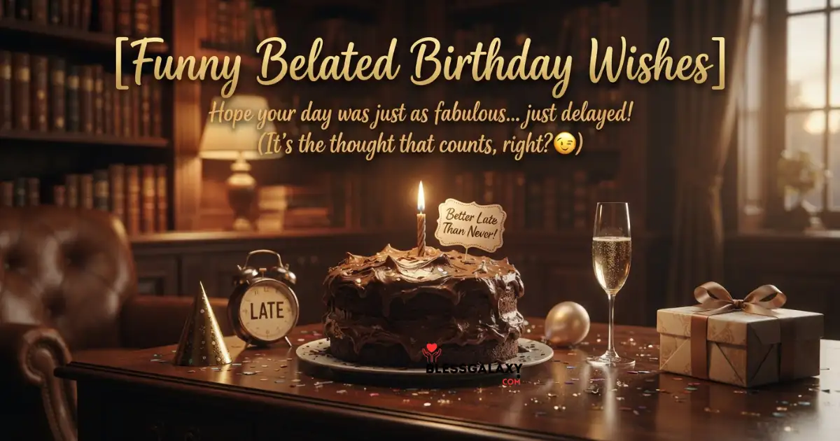 205+ Funny Belated Birthday Wishes Messages, Quotes & Memes